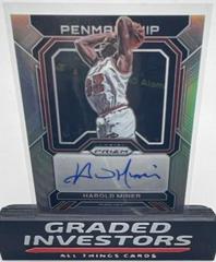 Harold Miner [Silver] #PNM-HAR Basketball Cards 2022 Panini Prizm Penmanship Autographs Prices