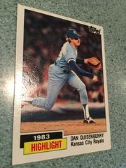 1983 Highlight [Dan Quisenberry] #3 Baseball Cards 1984 Topps Prices