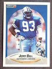 Jerry Ball Football Cards 1990 Fleer Prices