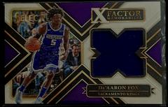DE'Aaron Fox #XF-DAF Basketball Cards 2017 Panini Select X Factor Memorabilia Prices