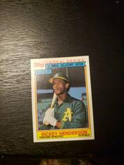Rickey Henderson Baseball Cards 1984 Topps Cereal Series Prices