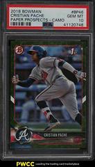 Cristian Pache [Camo] #BP46 Baseball Cards 2018 Bowman Paper Prospects Prices