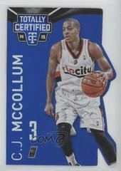C.J. McCollum Mirror Platinum Blue Die Cut #17 Basketball Cards 2014 Panini Totally Certified Prices