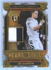 Joe Burrow [White Gold] #18 Football Cards 2023 Panini Gold Standard Heart of Threads Prices