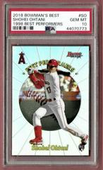 Shohei Ohtani Baseball Cards 2018 Bowman's Best 1998 Performers Prices