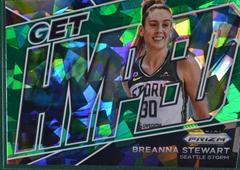 Breanna Stewart [Green Ice] #2 Basketball Cards 2022 Panini Prizm WNBA Get Hyped Prices