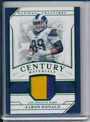 Aaron Donald Football Cards 2018 National Treasures Century Materials Prices