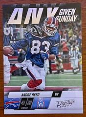 Andre Reed Football Cards 2022 Panini Prestige Any Given Sunday Prices