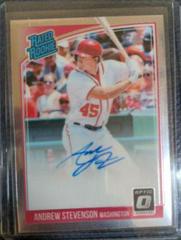 Andrew Stevenson #RRS-AS Baseball Cards 2018 Panini Donruss Optic Rated Rookie Signatures Prices
