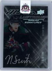Nathan Smith #LS-NS Hockey Cards 2022 SPx UD Black Lustrous Rookie Signatures Prices