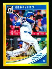 Anthony Rizzo [Gold] #107 Baseball Cards 2018 Panini Donruss Optic Prices