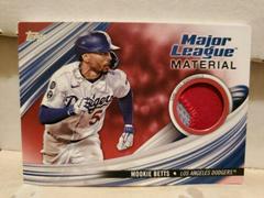 Mookie Betts [Red] #MLM-MB Baseball Cards 2023 Topps Update Major League Material Prices