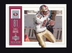 Terrell Owens #85 Football Cards 2002 Upper Deck Piece of History Prices