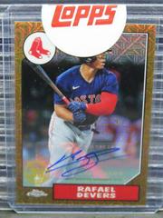 Rafael Devers [Orange Autograph] Baseball Cards 2022 Topps Silver Pack 1987 Chrome Prices