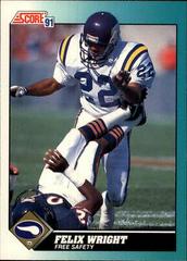 Felix Wright #12T Football Cards 1991 Score Supplemental Prices