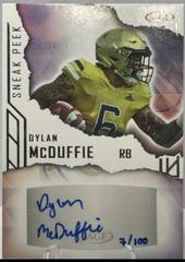 Dylan McDuffie [Gold] #SPA-DM Football Cards 2023 Sage Sneak Peek Autographs Prices