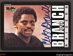 Cliff Branch Football Cards 2001 Topps Team Legends Autograph Prices