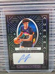 Cameron Johnson [Purple] #AUR-CAM Basketball Cards 2021 Panini Obsidian Aurora Autographs Prices