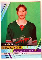 Marco Rossi [Green] #RJ-4 Hockey Cards 2022 Upper Deck Synergy Rookie Journey Draft Prices