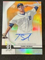 Tarik Skubal [Orange Refractor] #TS Baseball Cards 2020 Bowman Sterling Prospect Autographs Prices