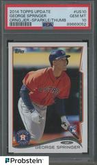 George Springer [Orange Jersey Sparkle at Thumb] #US10 Baseball Cards 2014 Topps Update Prices