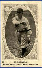 Joe Sewell #12 Baseball Cards 1922 Neilson's Chocolate Type I Prices