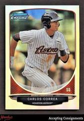 Carlos Correa #HA1 Baseball Cards 2013 Bowman Chrome Cream of the Crop Mini Refractor Prices