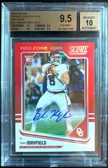 Baker Mayfield [Autograph Red Zone] Football Cards 2018 Score Prices