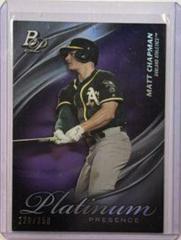 Matt Chapman [Purple] #PP-4 Baseball Cards 2019 Bowman Platinum Presence Prices