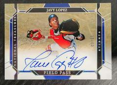 Javy Lopez [Holo Silver] Baseball Cards 2022 Panini National Treasures Field Pass Signatures Prices