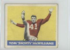 Tom McWilliams Football Cards 1948 Leaf Prices
