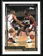 Robert Pack #128 Basketball Cards 1992 Topps Gold Prices