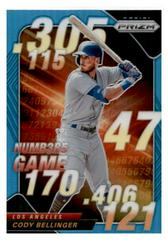 Cody Bellinger [Carolina Blue] #NG-3 Baseball Cards 2020 Panini Prizm Numbers Game Prices