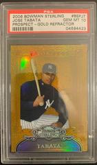 Jose Tabata [Gold Refractor] #BSPJT Baseball Cards 2006 Bowman Sterling Prospect Prices