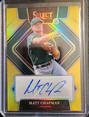 Matt Chapman [Gold] Baseball Cards 2022 Panini Select Signatures Prices