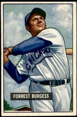 Forrest Burgess #317 Baseball Cards 1951 Bowman Prices