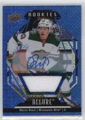 Marco Rossi [Blue Line Autograph Jersey] #131 Hockey Cards 2022 Upper Deck Allure Prices