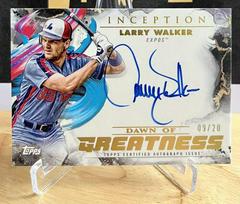 Larry Walker Baseball Cards 2023 Topps Inception Dawn of Greatness Autographs Prices
