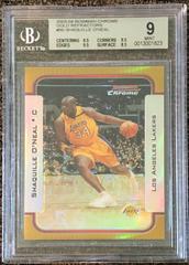 Shaquille O'Neal [Chrome Gold Refractor] #50 Basketball Cards 2003 Bowman Prices