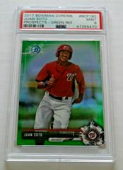 Juan Soto [Green Refractor] #BCP180 Baseball Cards 2017 Bowman Chrome Prospects Prices