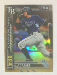 Willy Adames [Gold] Baseball Cards 2016 Bowman Scouts' Top 100 Prices