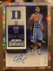 Quinn Cook [Autograph Cracked Ice Ticket] Basketball Cards 2015 Panini Contenders Draft Picks Prices