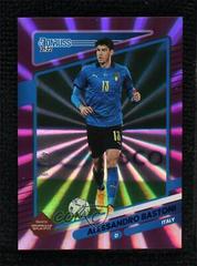 Alessandro Bastoni [Purple Laser] #76 Soccer Cards 2021 Panini Donruss Road to Qatar Prices