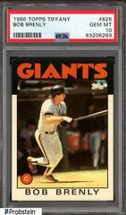 Bob Brenly #625 Baseball Cards 1986 Topps Tiffany Prices