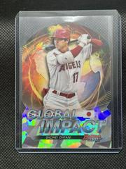 Shohei Ohtani [Atomic] Baseball Cards 2022 Bowman's Best Global Impact Die Cuts Prices
