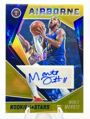 Monte Morris [Gold] #AIR-MMO Basketball Cards 2020 Panini Chronicles Airborne Signatures Prices