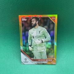 Alisson Becker [Yellow] #180 Soccer Cards 2021 Topps UEFA Champions League Prices