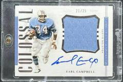 Earl Campbell Football Cards 2018 National Treasures Colossal Signatures Prices