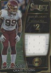 Chase Young [White Prizm] Football Cards 2020 Panini Select Draft Selections Memorabilia Prices