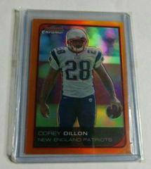 Corey Dillon [Orange Refractor] Football Cards 2006 Bowman Chrome Prices
